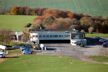 London Gliding Club building November 2009